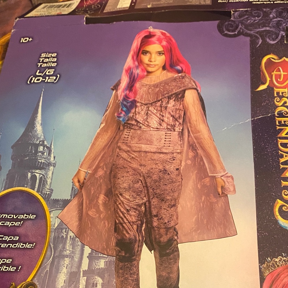 Descendants Disney, Audrey, Kids Costume with Pink and Purple Highlights